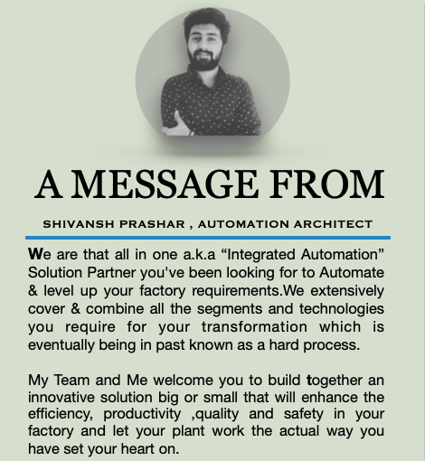 Message from Shivansh Prashar